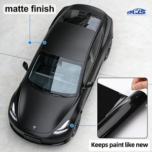 <span class=keywords><strong>Vinilo</strong></span> Mate Negro para Envolver Automóviles, Compatible con Camionetas, Película Protectora de Pintura para Carrocería de Vehículo, PVC Mate Negro - Product Image 1
