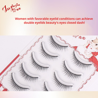 5 paires de faux cils en fourrure réutilisables fabriqués à la machine, longueurs variées, kit de cils en bande pour la vente en gros, avec bande propre pour le maquillage