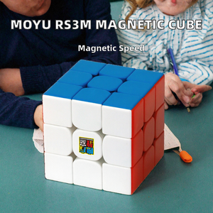 ลูกบาศก์แม่เหล็ก 3x3x3 ทำจากพลาสติก ABS แบบไม่มีสติกเกอร์ สำหรับเล่นคลายเครียด - Product Image 1