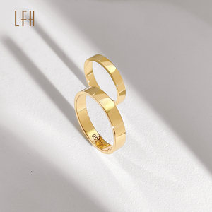 แหวนแต่งงาน LFH Lovers ดีไซน์สวยงาม แหวนคู่รักทองคำแท้ 18k แหวนแต่งงานทองคำบริสุทธิ์ 18k สำหรับคู่รัก - Product Image 6