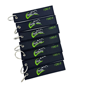 Porte-clés en tissu personnalisé avec logo tissé, sublimation, broderie d'anime, porte-clés de moto - Product Image 4