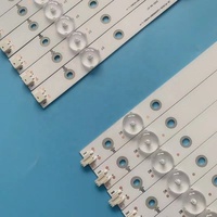 Barre de rétroéclairage TV AOT LE65U7970 7+7 LED IP20 en plaque d'aluminium pour réparation de téléviseurs SAMSUNG 65 pouces, lumière du jour 6000K