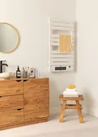 Chauffe-serviettes et radiateur convecteur modernes avec fil chauffant, contrôlables par application Wi-Fi, 1500W