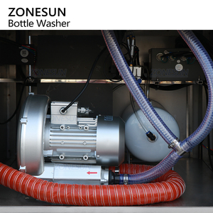 ZONESUN ZS-NIC4 Automatic 4 Heads Bottle Jar Particle Dust Removal Negative Ion Cleaning Air Rinsing Machine With Dust Cover - Product Image 5