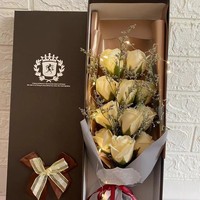Boîte-cadeau de roses éternelles, décoration florale pour anniversaire, Saint-Valentin, fête des mères, remise de diplôme