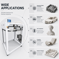 Imprimante 3D industrielle à extrusion de granulés 1000x1000x1000mm, économique, haute précision et production rapide