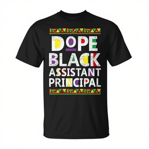 T-shirt « Assistant Principal Afro-Américain » – Produit promotionnel original et fier d'être un témoin de la richesse des cultures africaines - Product Image 2