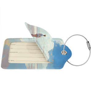 Étiquettes de bagage en cuir pour valises avec anneau en métal - Product Image 3