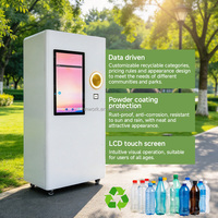 Machine de recyclage de bouteilles d'extérieur YISO, distributeur automatique inversé avec écran publicitaire et impression de tickets pour la communauté