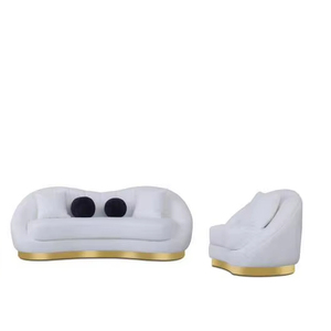 <span class=keywords><strong>Hotel</strong></span> italiano hogar sala de estar salón <span class=keywords><strong>Suite</strong></span> sofá conjunto muebles con base dorada sala de estar sofá - Product Image 1