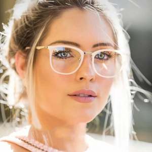 Gafas de Metal Unisex Vintage de Moda 2019, Monturas de Gafas, Gafas Ópticas Ovaladas para Mujer - Product Image 1
