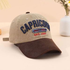 Casquettes de baseball vintage 100 % coton bicolores effet vieilli personnalisées unisexe 6 panneaux en toile gaufrée 3D – Vente en gros - Product Image 4