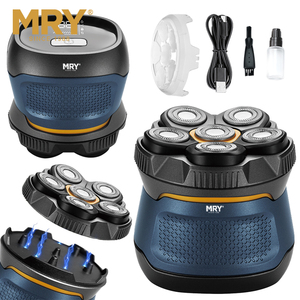 MRY-Rasoir facial 5 en 1 pour hommes chauves, RQ-680 à tête magnétique détachable, multifonctionnel et étanche - Product Image 5
