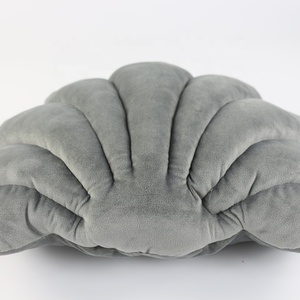 Custom Creative Dutch Velvet <strong>Shell</strong> Pillows Plain Style Plush Sofa <strong>Cushion</strong> with Memory &amp; Massage Features Office Furnishings - Product Image 3