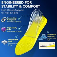 Rehausseurs de talon ajustables - Augmentation maximale de 1,2 po de hauteur, inserts auto-adhésifs pour la différence de longueur des jambes, post-chirurgie et bottes