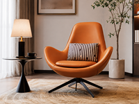 Fauteuil de bureau exécutif moderne en cuir PU avec base pivotante en métal, siège de réception, vente en gros OEM