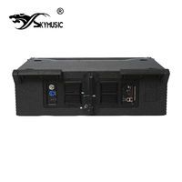 Système audio professionnel : Enceinte Line Array auto-alimentée active double 10 pouces avec haut-parleur médium-grave en néodyme et tweeter néodyme 3 pouces