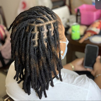 100% cheveux humains longues serrures Extension africaine torsion en vrac noir femmes à la main cheveux longs serrures Extension de cheveux humains