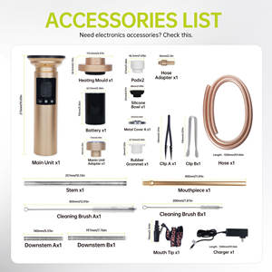 Esclusivo narghilè brevettato per il corpo in alluminio per l'aviazione con tecnologia di controllo intelligente Kit <span class=keywords><strong>Shisha</strong></span> Hookah - Product Image 4