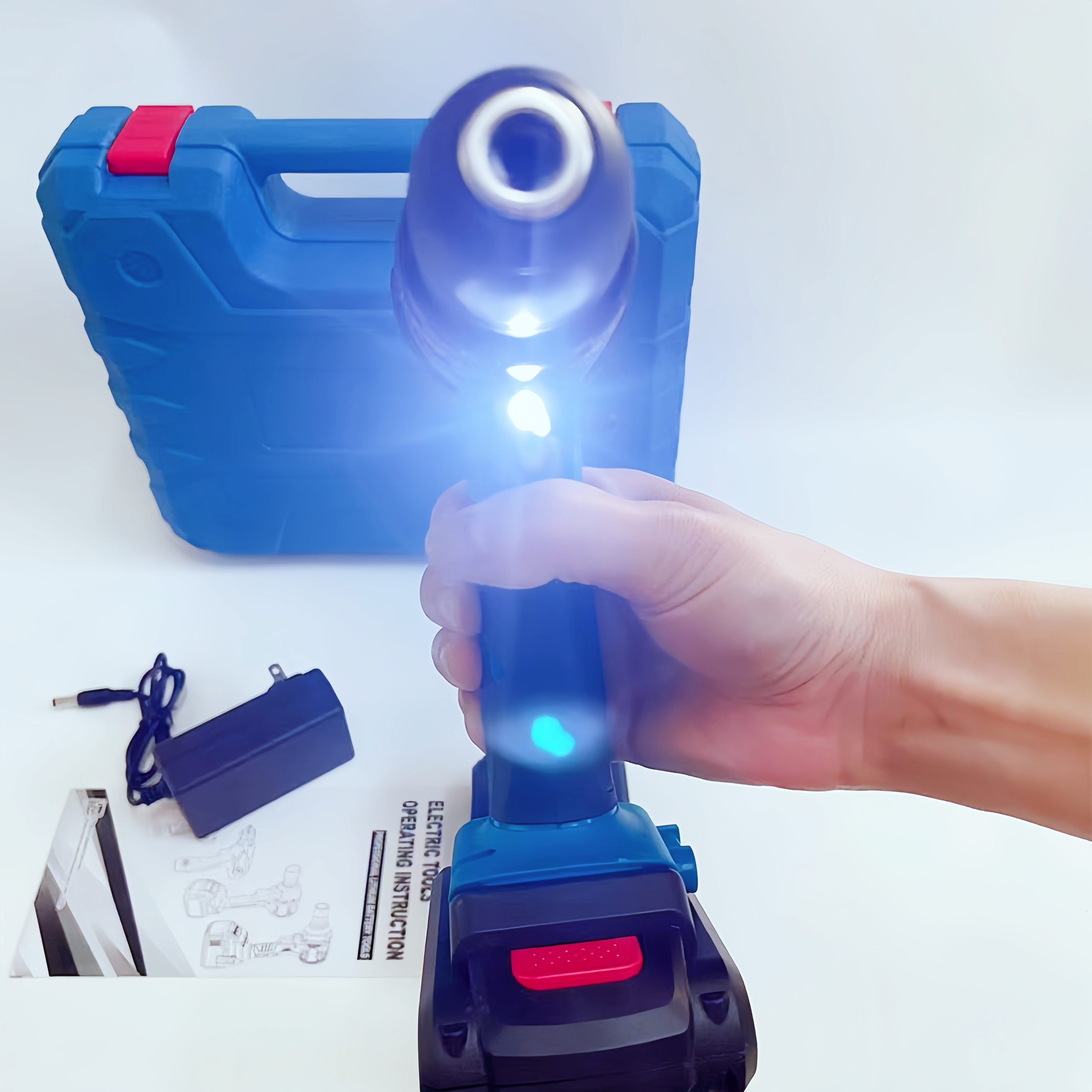 1 PC MOQ DC 18V-21V Cordless Drill Set 24Pcs Electric Tool Set Battery Case OEM Custom Logo Industrial DIY Use Variable Speed 30 · image 3