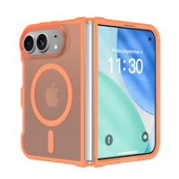Coque de téléphone personnalisée, couleur mate, givrée, anti-empreintes digitales, magnétique, anti-chute, résistante aux chocs pour iPhone 18 Duo