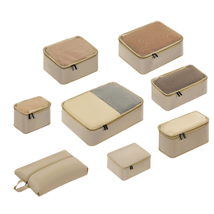 Ensemble de pochettes à bagages de voyage 6 pièces 8 cubes d'emballage de haute qualité compressibles avec logo personnalisé sacs <span class=keywords><strong>organisateur</strong></span> de <span class=keywords><strong>valise</strong></span> - Product Image 5