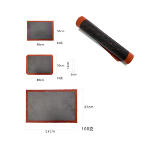 Tapis en silicone antiadhésif ajouré réutilisable pour plaque de cuisson demi-format, idéal pour la cuisson du pain, des pizzas, des macarons, des pâtisseries et des biscuits - Product Image 6