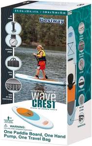 Bestway 65085 Mini <span class=keywords><strong>SUP</strong></span> Wavecrest <span class=keywords><strong>Hydro</strong></span> <span class=keywords><strong>Force</strong></span> Planche de surf pour enfants 2,04 m X 76 cm X 10 cm - Product Image 6