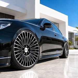 Nouvelles jantes de remplacement directes Mercedes - Jantes complètes personnalisées OEM approuvées DOT 5x112mm ET35 36 39 <span class=keywords><strong>43</strong></span> en alliage forgé noir usiné - Product Image 2