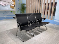 Chaise de réception pliable moderne Mingfang avec cadre en fer et pieds en acier inoxydable pour salle de classe universitaire, salle de conférence