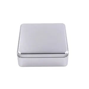 Empty Blank Custom Printing Rectangle Condoms Metal Box