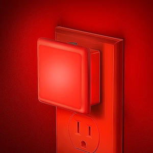 Veilleuses LED à détecteur de crépuscule 0,3W ROUGE, mini lampe de nuit LED rouge, lumière de nuit à brancher sur prise murale pour chambre d'enfant - Product Image 4