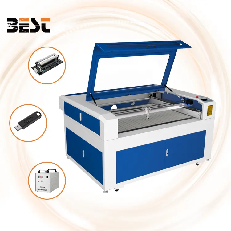 9060 laser cutting machine 6090 80w 100w 130w co2 engraving cutting for sale ruida and trocen system