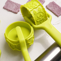 Rouleau à pâtisserie manuel en plastique pour découper les biscuits, la pâte à pizza, les raviolis et les gâteaux, outil de décoration