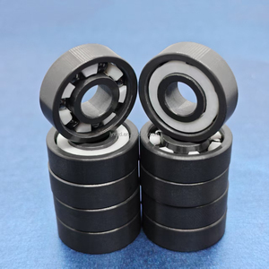 Roulements de skateboard OEM haute vitesse 5, 6, 7 billes 608 hybrides en céramique Si3N4, haute précision, oxydation noire - Product Image 3
