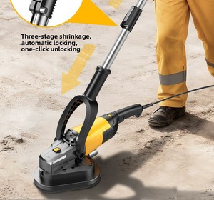 Machine de meulage grossier à haute efficacité à trois roues avec tige d'extension pour le polissage des murs, le traitement des surfaces en ciment, le lissage du coulis et le plâtrage des sols en béton - Product Image 4