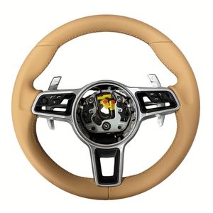 Für Porsche Panamera Macan <span class=keywords><strong>Cayenne</strong></span> 918 911 718 970 971 991 992 985 987 Leder-Lenkrad - Product Image 2