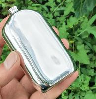 Nouveau flacon de parfum goutte pour les yeux en verre électrolytique de style arabe de 50ml plat avec vaporisateur d'argent et pulvérisateur à pompe