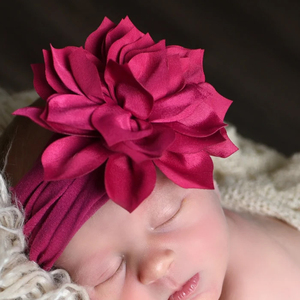 Diadema de flores para recién nacido para fotografía Diadema de flores de nailon para diademas de bebé - Product Image 2