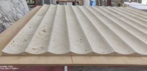 UnionStone - Azulejos Cóncavos de Travertino Natural para Sala de Estar, Azulejos de Mármol Beige para Pared, Plataforma para Isla de Cocina, Azulejos de Travertino Tallados y Acanalados - Product Image 5