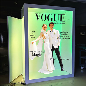 Boîte <span class=keywords><strong>de</strong></span> photomaton en verre transparent pour magazine <span class=keywords><strong>de</strong></span> fournitures <span class=keywords><strong>de</strong></span> mariage, boîtes <span class=keywords><strong>de</strong></span> photomaton Salsa - Product Image 1