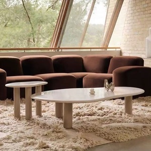 EU Velvet Fabric Three-seater for Living Room Large with Antique Style - Double Row Split in Modern Minimalist Style - Product Image 4