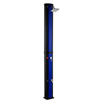 2024 35L octogonale bleu vif extérieur jardin colonne de douche solaire piscine bord de mer sable plage panneau de douche