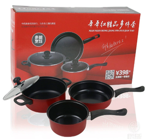 Có Cổ Phiếu 3 cái sắt không dính <span class=keywords><strong>Cookware</strong></span> Pot & Pan <span class=keywords><strong>Set</strong></span> bếp <span class=keywords><strong>Cookware</strong></span> Pots & pans Bộ quà tặng - Product Image 6