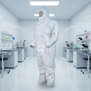 Neutralización de Riesgos Biológicos Mediante Traje de Protección Tipo 3/4 para Cumplir con las Normas de Seguridad EN 14126 y Equipo de Trabajo Industrial de Alta Resistencia - Product Image 1