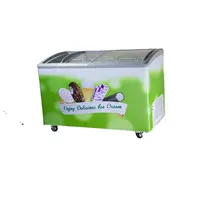 水平アイスクリームチェストショーケース中国収納ガラスドア冷凍庫業務用冷凍装置