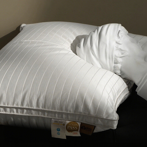 Kaz tüyü yastık otel serisi 2 parçalı kral boyutu Ultra yumuşak aşağı dolu yatak yastıklar farklı çizgili uyku rahat yastık - Product Image 4