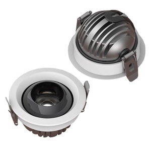 Plafonnier LED COB 8W en aluminium blanc pour usine, <span class=keywords><strong>spot</strong></span> encastré <span class=keywords><strong>orientable</strong></span> AC110V AC220V pour éclairage - Product Image 2