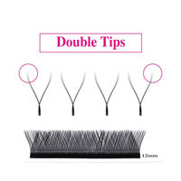 Extensions de cils synthétiques en forme de Y, faites à la main, effet tissé, faux cils en vison synthétique, TDANCE