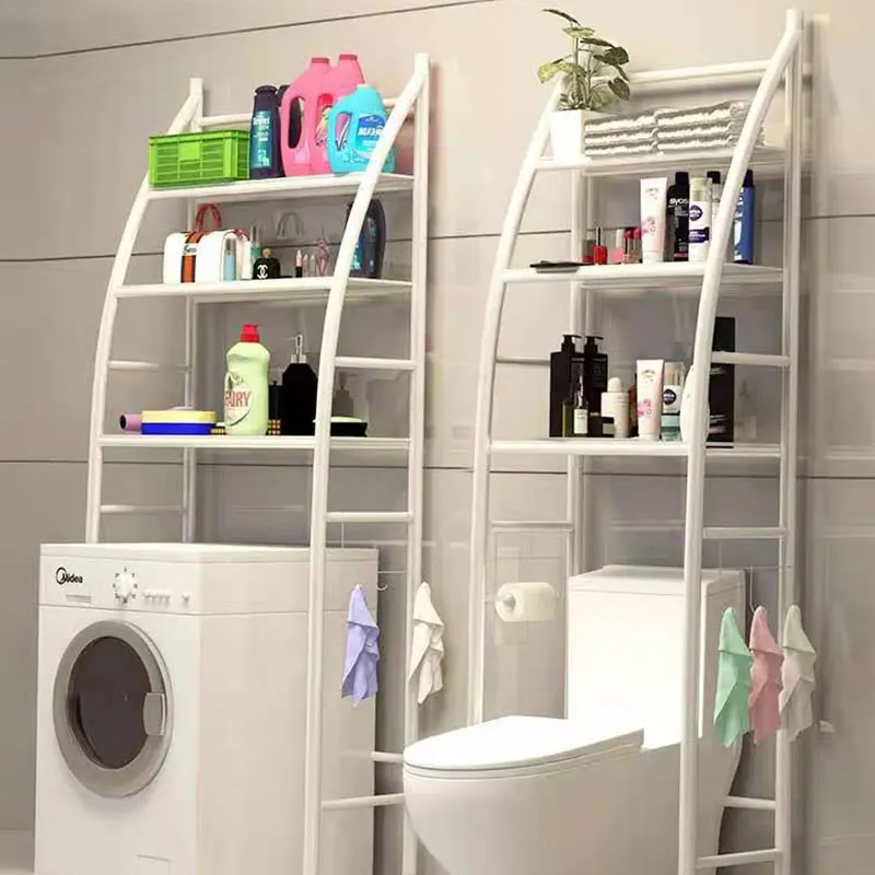 3 piani bagno salvaspazio bagno mensola angolare scaffale sopra accessori porta wc lavatrice bagno torre